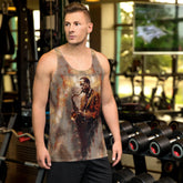 Melodic Masterpiece tank top for men showcasing musical design.